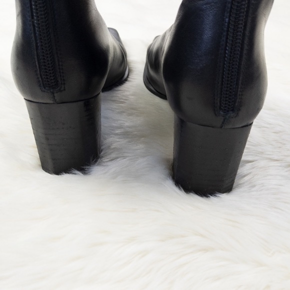 Stuart Weitzman Square Toe Heeled Ankle Boots - Picture 5 of 8